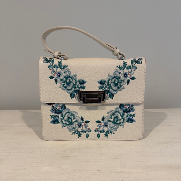 White House Black Market Handbags - White House Black Market Purse Flowers Bag